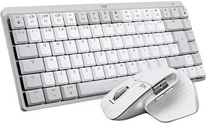 „LOGITECH MX Mechaninė Mini“, skirta MAC „Bluetooth“ apšviesta klaviatūra – PALE Pilkas – US INT'L – TACTILE
