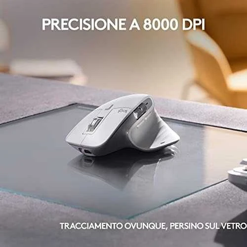 „LOGITECH MX Mechaninė Mini“, skirta MAC „Bluetooth“ apšviesta klaviatūra – PALE Pilkas – US INT'L – TACTILE
