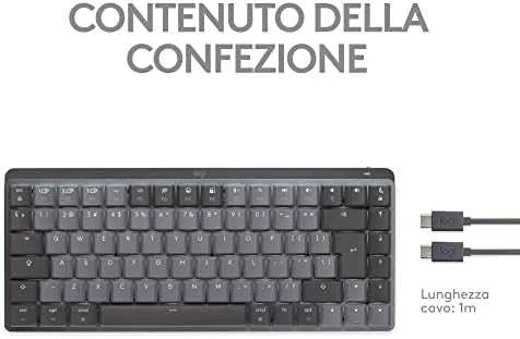 Klaviatūra Logitech MX Mechaninė Mini for Mac/ belaidė/ grafitas/ US