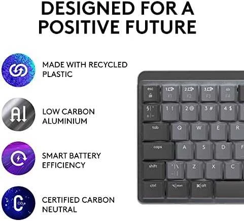 Klaviatūra Logitech MX Mechaninė. MINI belaidė ILLUM. KEYB - - GRAPHITE - UK - EMEA