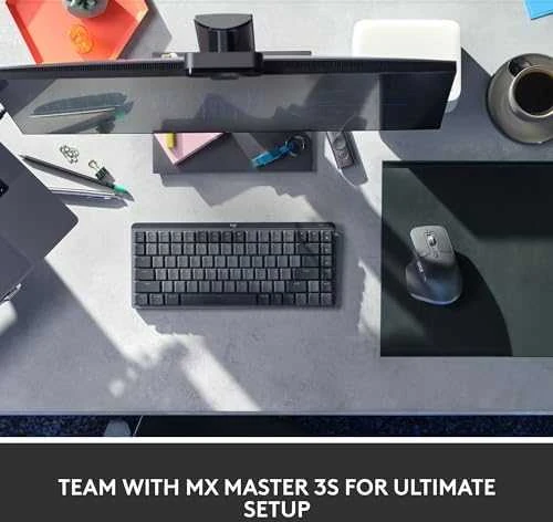 Klaviatūra Logitech MX Mechaninė. MINI belaidė ILLUM. KEYB - - GRAPHITE - UK - EMEA