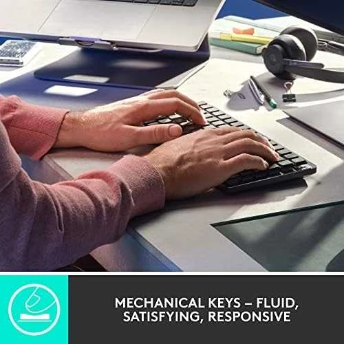 Klaviatūra Logitech MX Mechaninė. MINI belaidė ILLUM. KEYB - - GRAPHITE - UK - EMEA