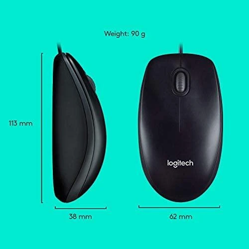Klaviatūra Laidinis klaviatūros ir pelės komplektas Logitech MK120, UK išdėstymas