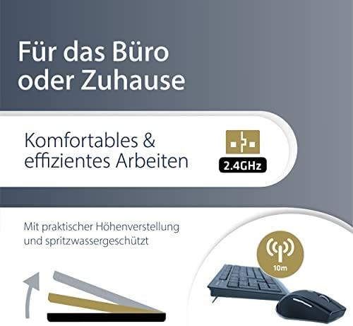 MediaRange Klaviatūra schnurlos inkl. 5 Tasten Maus wireless