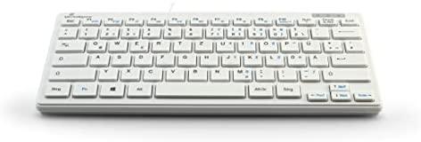 MediaRange Klaviatūra USB 2.0 Kompakt Flach 78 Tasten baltas