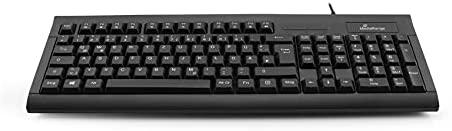 Klaviatūra MEDIARANGE MROS114 - Standard - USB - QWERTZ - Juodas