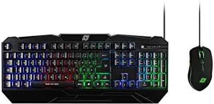 Klaviatūra ir pelė Inter-Tech MediaRange Gaming-Set Klaviatūra 104 Tast + Maus 6-Tast (UK)