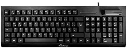 Klaviatūra MEDIARANGE MROS114 - Standard - USB - QWERTZ - Juodas