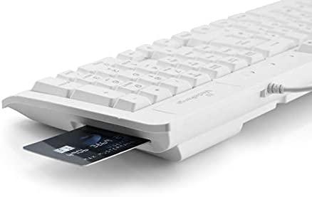 MediaRange Klaviatūra USB 2.0 mit Chip-Kartenlesegerät baltas