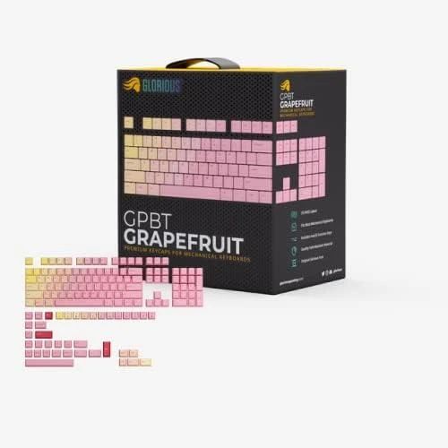 Klaviatūra Glorious GPBT Keycaps – Rožinė Grapefruit – Forge