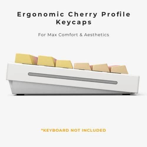 Klaviatūra Glorious GPBT Keycaps – Rožinė Grapefruit – Forge