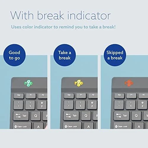 R Go Tools BREAK ERGONOMIC Klaviatūra QWERTY - US Juodas su laidu