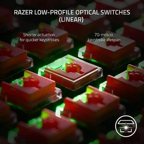 Razer | Klaviatūra žaidimams | Deathstalker V2 Pro Tenkeyless | Klaviatūra žaidimams | Wireless | RGB LED pašvietimas | US | Bluetooth | Juodas | Optical Switches (Linear) | Belaidė jungtis