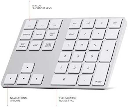 SATECHI Aluminum Extended klaviatūra Sidabrinis