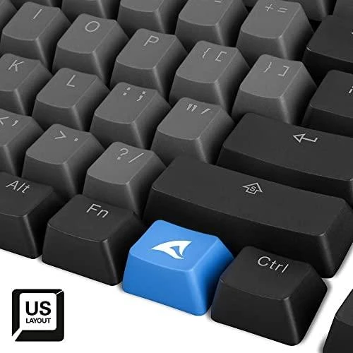 Klaviatūra Sharkoon SAC20 PBT ANSI US 114 dangteliai su apšvietimu
