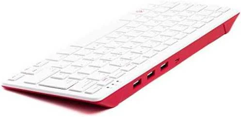 Oficiali Raspberry Pi modelio 4B/3B+/3B/2B klaviatūra, raudonai balta
