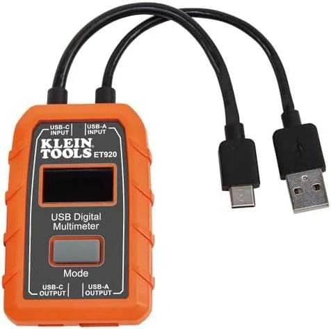KLEIN TOOLS - USB Skaitmeninis matuoklis, USB-A ir USB-C