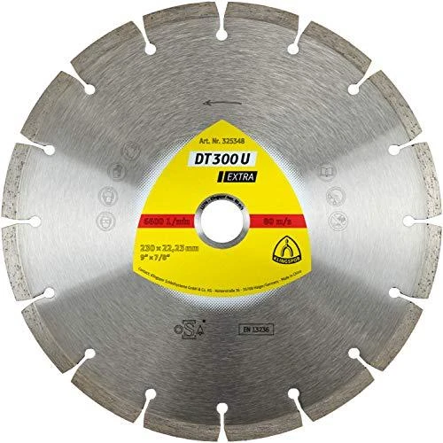 Deimantinis pjovimo diskas KLINGSPOR DT 300 U Extra 350mm