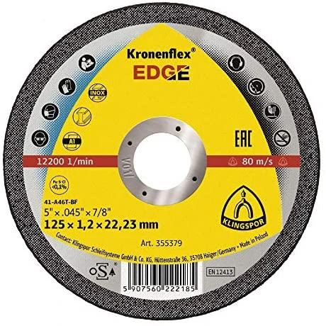 Pjovimo diskas KLINGSPOR Edge 125x1,2mm