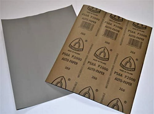 KLINGSPOR ARKUSZE ŚCIERNE NA PODŁOŻU PAPIEROWYM 230mm x 280mm PS8A NA MOKRO gr.2000 /50szt.