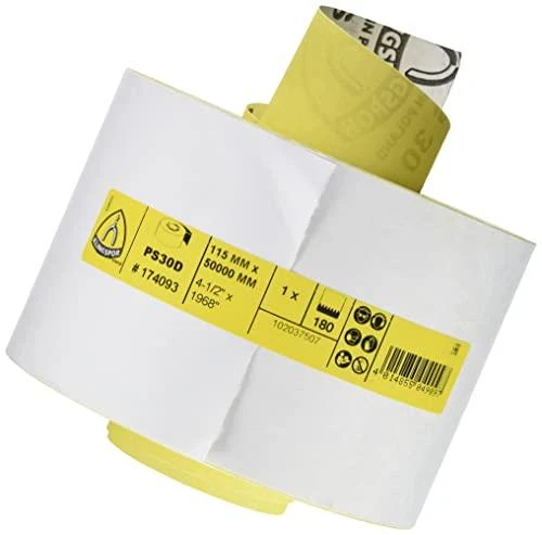 KLINGSPOR ROLKA NA PODŁOŻU PAPIEROWYM PS30D 115mm gr.180 (50mb)