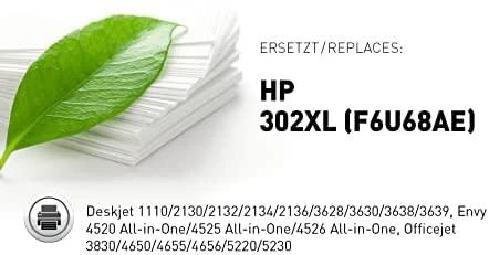 Legrand KMP H168BX juodos spalvos rašalo kasetė, suderinama su HP F6U68AE