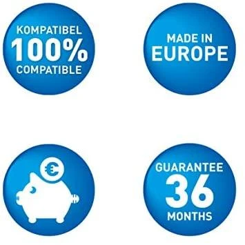 Legrand KMP 1748,4009, didelės (XL) talpos, geltonas, pigmentinis rašalas, 30 ml, 2000 puslapių