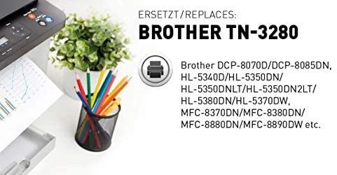 Legrand KMP Printtechnik AG KMP Toneris Brother TN-3280/TN3280 juodas 8000 S. B-T30 perdirbtas