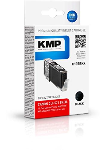 Legrand Tusz KMP Patrone Canon CLI-571 BK XL comp. ph.juodas pigm. C107BKX - 1568,0001