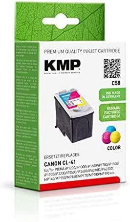 Legrand KMP C58 rašalo kasetės spalva suderinama su Canon CL-41