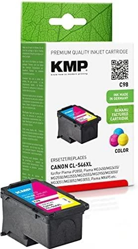 Legrand KMP C98 rašalo kasetės spalva suderinama su Canon CL-546 XL