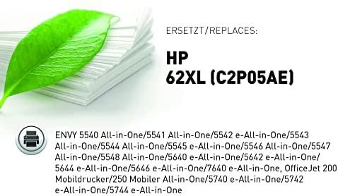 Legrand KMP H162 juodos spalvos rašalo kasetė, suderinama su HP C2P05AE 62 XL