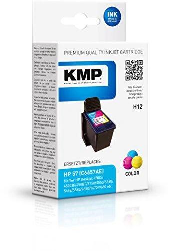 Legrand Tusz KMP KMP H12 rašalo kasetės spalva, suderinama su HP C 6657 AE - 0995,4570