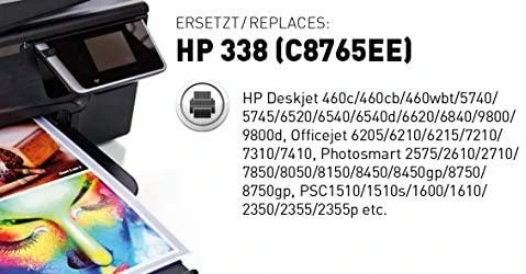 Legrand KMP Patrone HP C8765E rašalas Nr. 338 komp. juodas H24 - 1022,4338