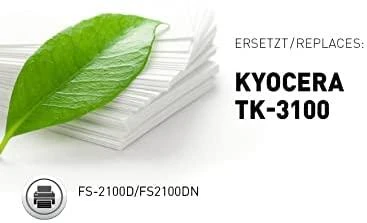 KMP K-T66 Toneris juodas, suderinamas su Kyocera TK-3100