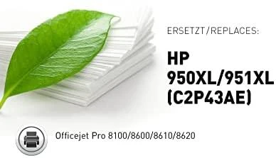 Legrand KMP Tintenpatronen Multipack ersetzt HP 950XL + 951XL (C2P43AE)