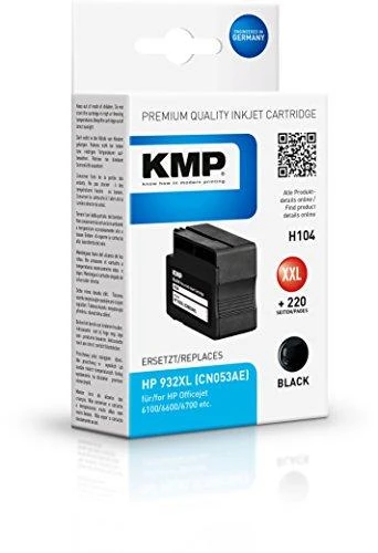 Legrand KMP H84 - Rašalas pigmento pagrindu - Juodas - HP Officejet 6100/6600/6700 - 1 vnt - Rašalinis spausdinimas