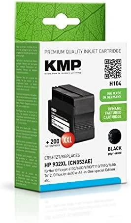 Legrand KMP H84 - Rašalas pigmento pagrindu - Juodas - HP Officejet 6100/6600/6700 - 1 vnt - Rašalinis spausdinimas