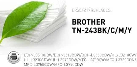 Legrand KMP Printtechnik AG KMP toneris Brother TN-243BK/C/M/Y daugiapakis B-T109M atnaujintas