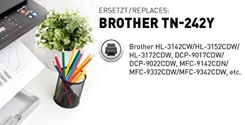Legrand KMP Printtechnik AG KMP toneris Brother TN-242Y/TN242Y geltona 1400 S. B-T60A restauruota