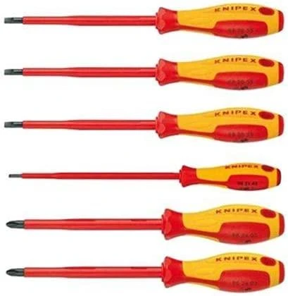 KNIPEX 00 20 12 V01 Set Standard-Schraubendreher Handschraubendreher & 00 20 12