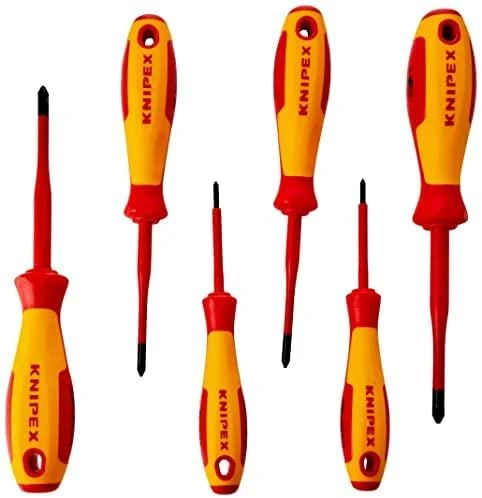 6 dalių atsuktuvų rinkinys KNIPEX VDE PH/PZ