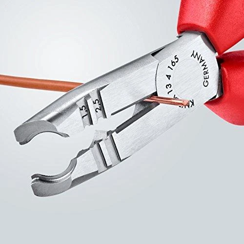 Laidų kirpimo-nužievinimo replės KNIPEX