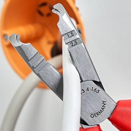 Laidų kirpimo-nužievinimo replės KNIPEX