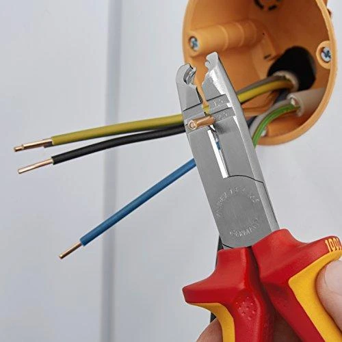 Kabelių nužievinimo replės D8-13mm + 1,5/2,5mm3 VDE, Knipex