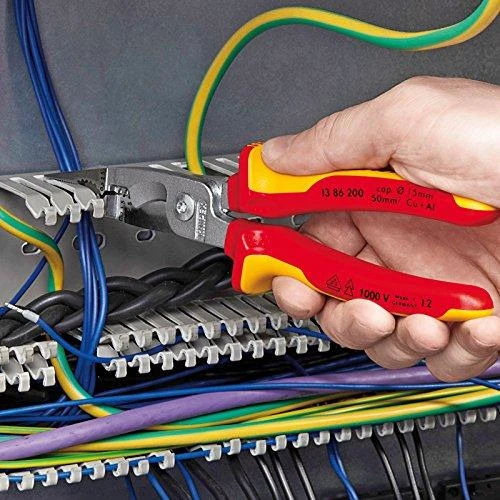 Replės elektrikui VDE 200mm, Knipex