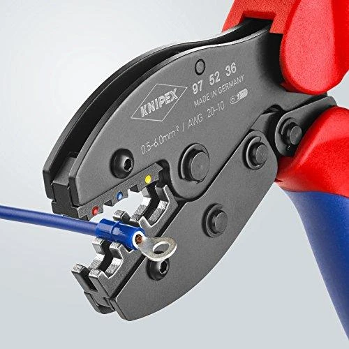 Laidų antgalių užspaudimo replės 0,5-6mm2, Knipex