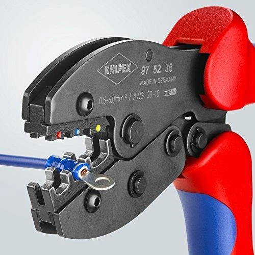Laidų antgalių užspaudimo replės 0,5-6mm2, Knipex