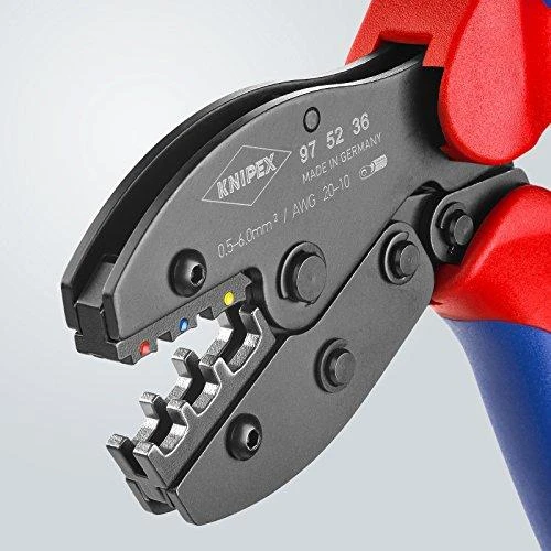 Laidų antgalių užspaudimo replės 0,5-6mm2, Knipex