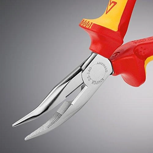 Replės prailgintomis lenktomis žiaunomis elektrikams KNIPEX 2526